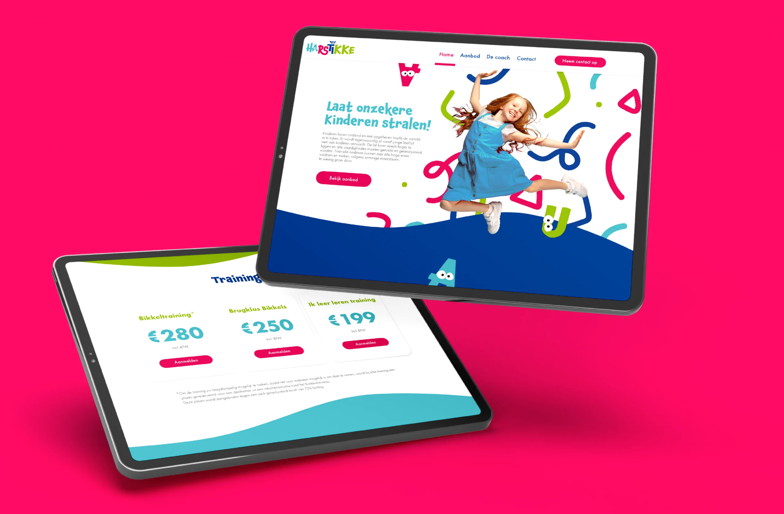 Harstikke Website Mockup
