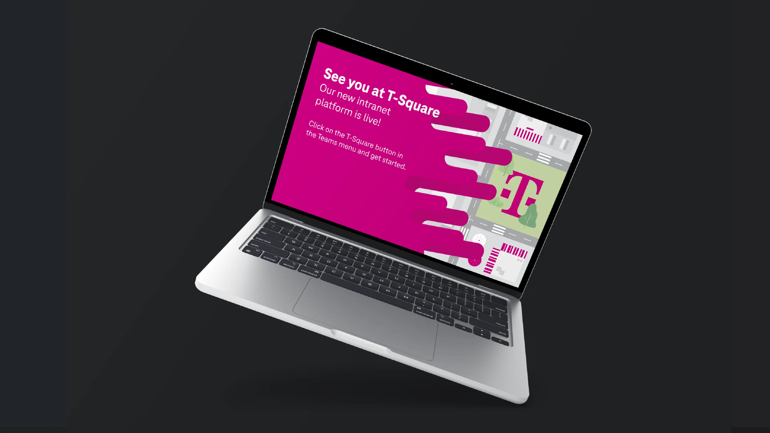 T-Square Laptop Mockup visual