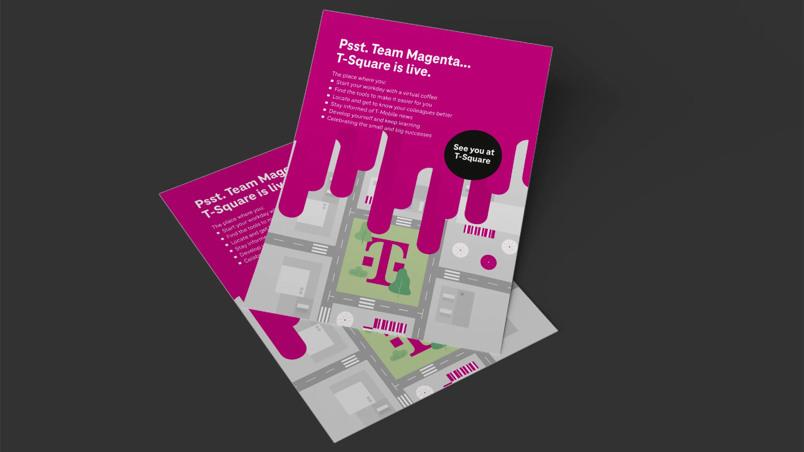 T-Square Flyer Mockup Visual