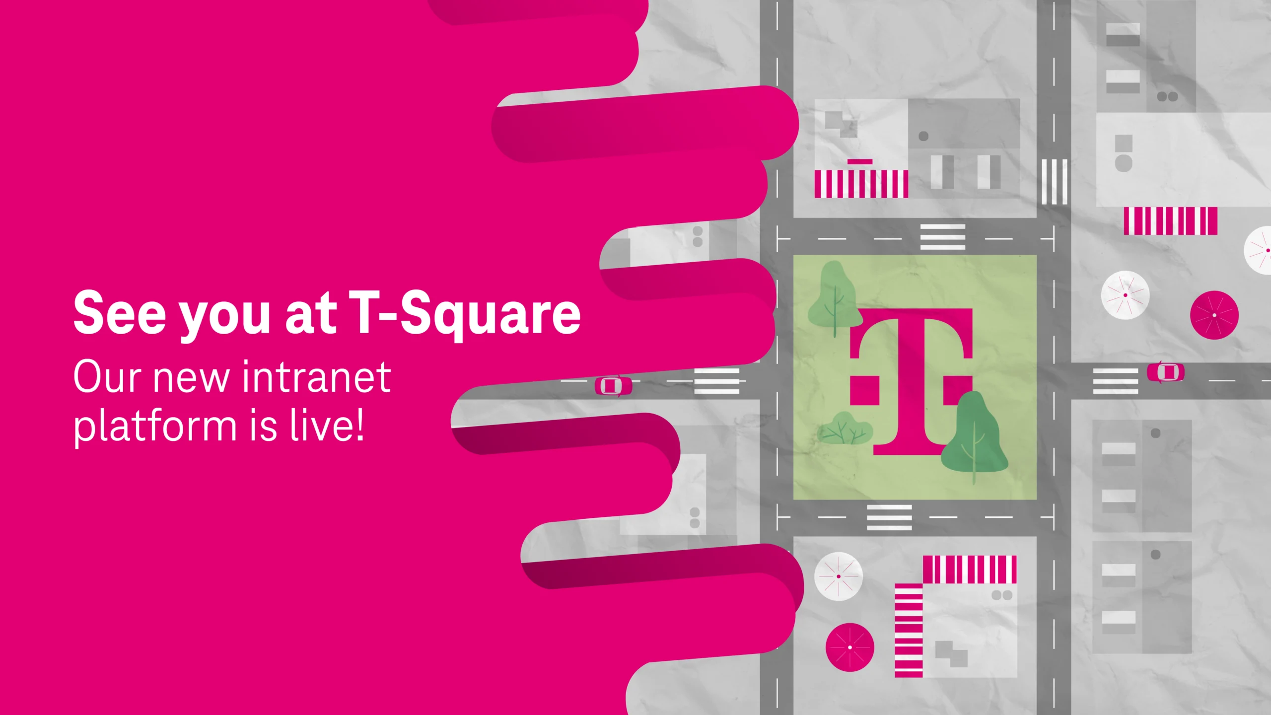 T-Square Narrowcating visual